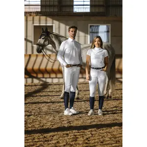 Long-sleeved competition Polo shirt Equithème Dany image-3
