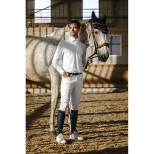 Long-sleeved competition Polo shirt Equithème Dany image-2