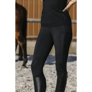 Women's full grip riding leggings Equithème Flora Je t'aime image-0