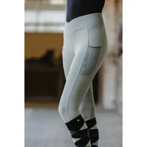 Women's full grip riding leggings Equithème Flora Je t'aime image-1