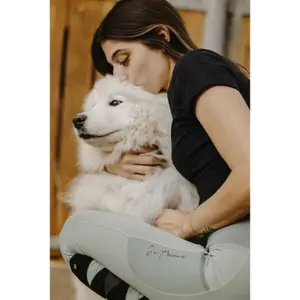 Women's full grip riding leggings Equithème Flora Je t'aime image-4