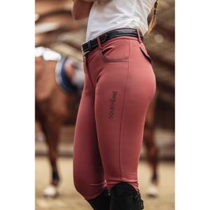 Pantaloni da equitazione full grip da donna Equithème Beverly image-1