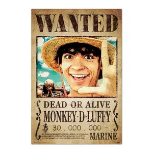 Poster Erik One Piece Wanted Monkey D. Luffy