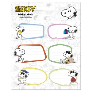 Etiquettes adhésives premium Erik Snoopy Peanuts