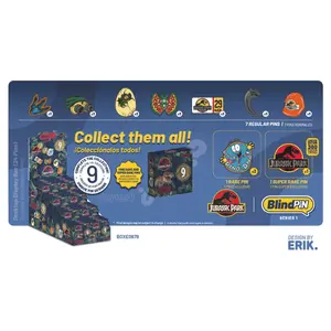 Gyűjtői rejtélyes kitűzők Erik Jurassic Park BlindPIN