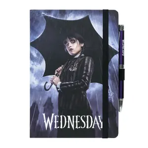 Notepad + pen Erik Wednesday Addams A5 premium image-0