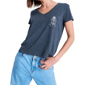 Γυναικείο T-shirt με V ντεκολτέ Roxy Laguna Green image-0