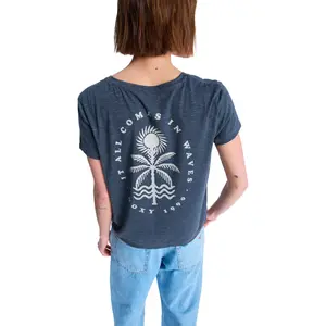 Γυναικείο T-shirt με V ντεκολτέ Roxy Laguna Green image-1