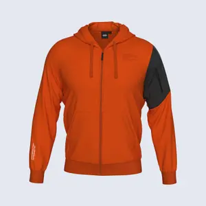 Felpa in pile con cerniera a cappuccio Errea No Logo image-3