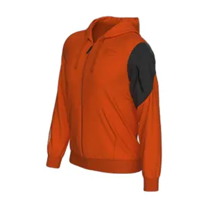 Felpa in pile con cerniera a cappuccio Errea No Logo image-1