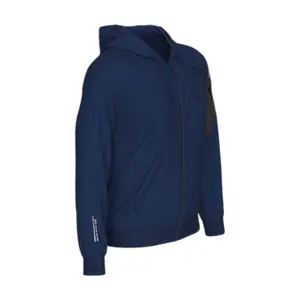 Felpa in pile con cerniera a cappuccio Errea No Logo image-1