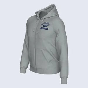 Sweatshirt med huva och dragkedja Errea GFX SS26 002 College image-3