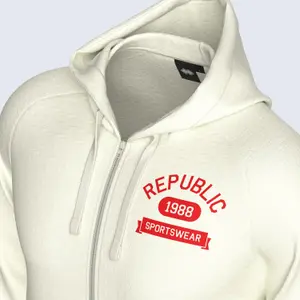 Sweatshirt med huva och dragkedja Errea GFX SS26 002 College image-4