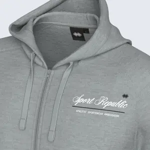 Sweatshirt med huva och dragkedja Errea GFX SS26 002 Script image-4