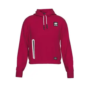 Girl's's crop fleece hoodie Errea Black Box 04 image-0