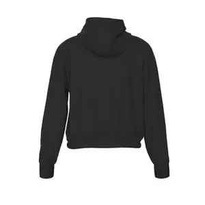 Women's crop fleece hoodie Errea Black Box 04 image-1