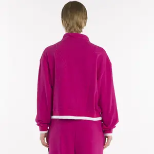 Women's full zip sweatshirt Errea No Logo image-3
