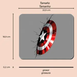 Tapis de souris Ert Group Marvel Captain America image-1