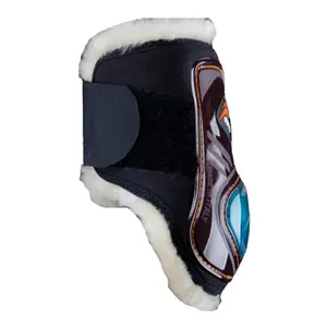 Rear Fetlock Protectors eQuick eShock velcro fluffy image-2