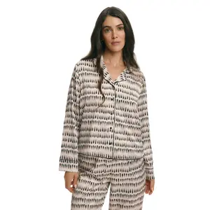Lange Pyjama Dames Esotiq Latte image-4