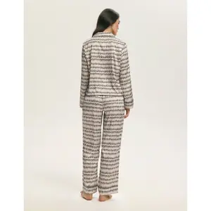 Lange Pyjama Dames Esotiq Latte image-2