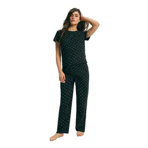 Printed women's pyjamas Esotiq Macchiato image-0