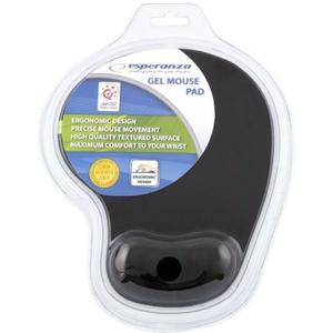 Tapis de souris avec repose poignet en gel Esperanza EA137 (Noir) image-1