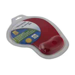 Tappetino per mouse con poggiapolsi in gel Esperanza EA137 (Rouge)