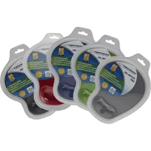 Tappetino per mouse con poggiapolsi in gel Esperanza EA137 (Gris) image-1