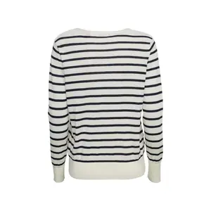 Gestreifter Pullover mit V-Ausschnitt, Damen Esprit image-1