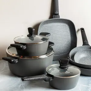 Casserole en aluminium forgé à revêtement antiadhésif Estia Home Art image-3