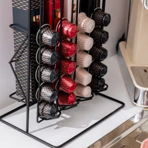 Accessoire de cuisine capsule de café et présentoir métallique double face Estia Home Art image-4