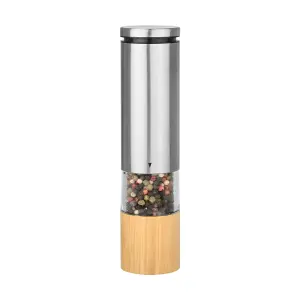 Elektrisk peber- og saltkværn i bambus Estia Home Art Essentials image-2