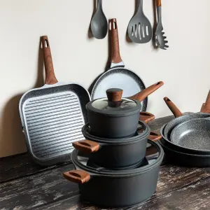 Aluminium Non-Stick Casserole Estia Home Art Earth Stone image-3