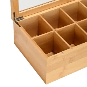Bamboo Storage Box with 8 Compartments Estia Home Art Essentials image-3