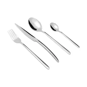 Stainless steel cutlery Estia Home Art Contour (x24) image-1