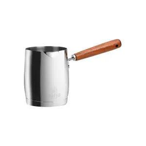 Macchina da caffè in acciaio inox con manico in legno e acciaio Estia Home Art Moka image-1