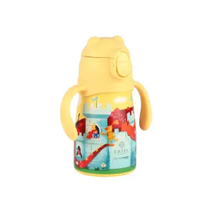 Isoleret vandflaske til børn Estia Home Art Bubble Bottle Save The Aegean image-1