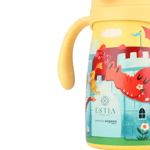 Isoleret vandflaske til børn Estia Home Art Bubble Bottle Save The Aegean image-2