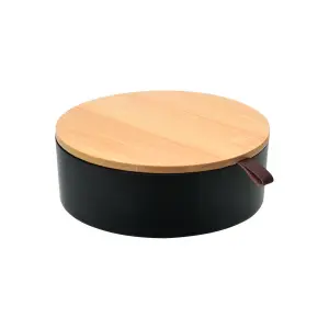 Boîte na ukládání a organizaci z bambusu s zrcadlem Estia Home Art Essentials image-1
