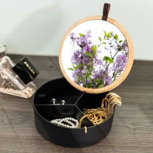 Boîte na ukládání a organizaci z bambusu s zrcadlem Estia Home Art Essentials image-3