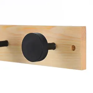Wandhaken aus Holz mit 4 Haken Estia Home Art image-2