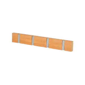 Wandhaken aus Holz mit 4 klappbaren Haken Estia Home Art