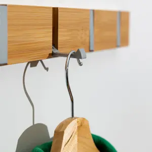 Houten wandhaak met 4 vouwhaken Estia Home Art image-5