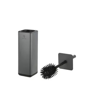 Metal Toilet Brush with Plastic Holder Estia Home Art Cubic image-1