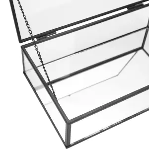 Glass Storage Box with Mirror and Frame Estia Home Art image-3