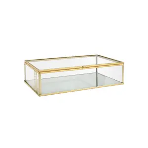 Glass Storage Box with Mirror and Frame Estia Home Art