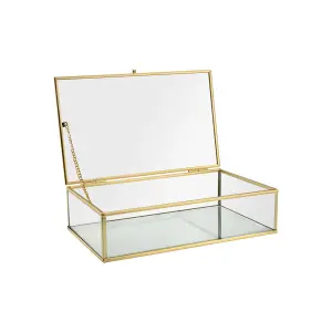 Glass Storage Box with Mirror and Frame Estia Home Art image-2