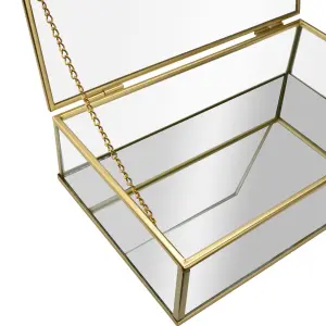 Glass Storage Box with Mirror and Frame Estia Home Art image-3