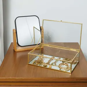 Glass Storage Box with Mirror and Frame Estia Home Art image-4